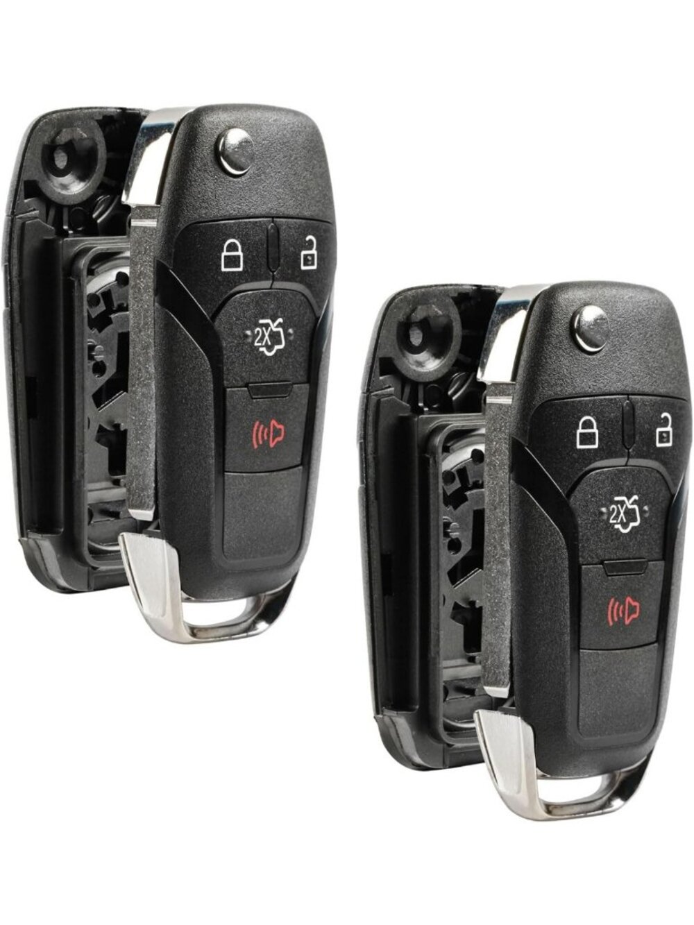 Keyless Entry Remote Key Fob Shell Case for 2013-2016 Fusion, Set of 2